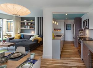 Cocina comedor y salón en un único espacio