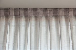 Cortinas de lino con tablas