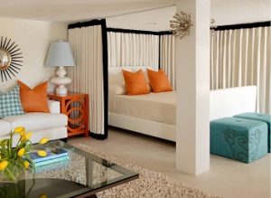 Dosel recto para independizar ambientes