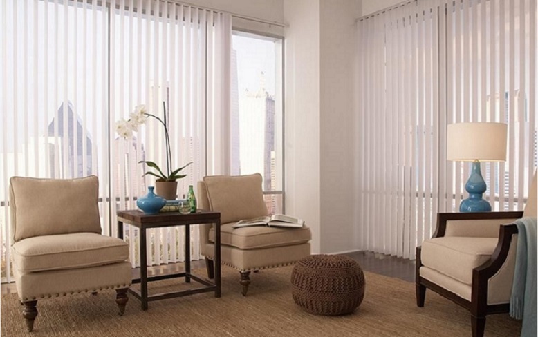 Cortinas verticales para salón