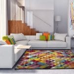 Alfombra modera Belis multi colorida