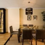 Conjunto de sillones de comedor tapizados