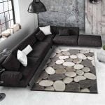 Alfombra moderna Hydra gris fromas