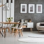Papel pintado gris salón