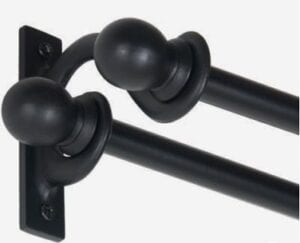 Cortinero para barras dobles identicas